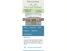 Tablet Screenshot of dentistryonthevillagegreen.com